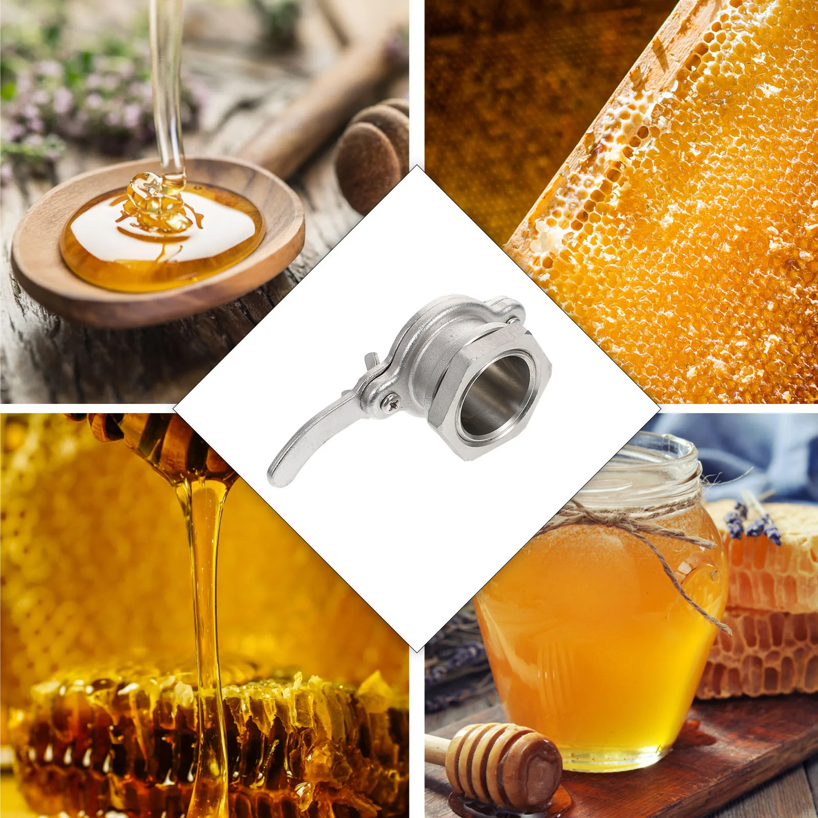 

1Pcs Honey Gate Valve Stainless Steel Long Shank Honey Exit Beekeeping Bottling Tap Tool Beekeeping Accessory Machine