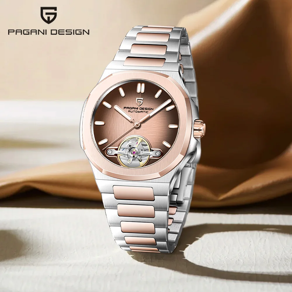 PAGANI DESIGN watch2025new tourbillon automatische mechanische herren uhr Saphir wasserdicht leuchtende edelstahl luxus uhr