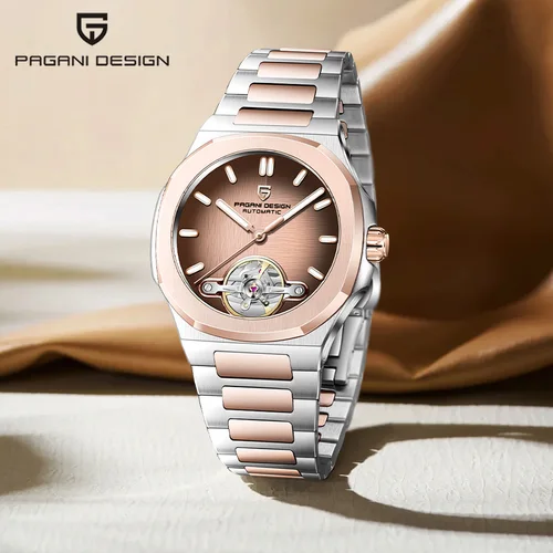 Imagen 1 del producto PAGANI DEISGN watch2025new tourbillon reloj mecánico automático para hombre zafiro impermeable luminoso reloj de lujo de acero inoxidable