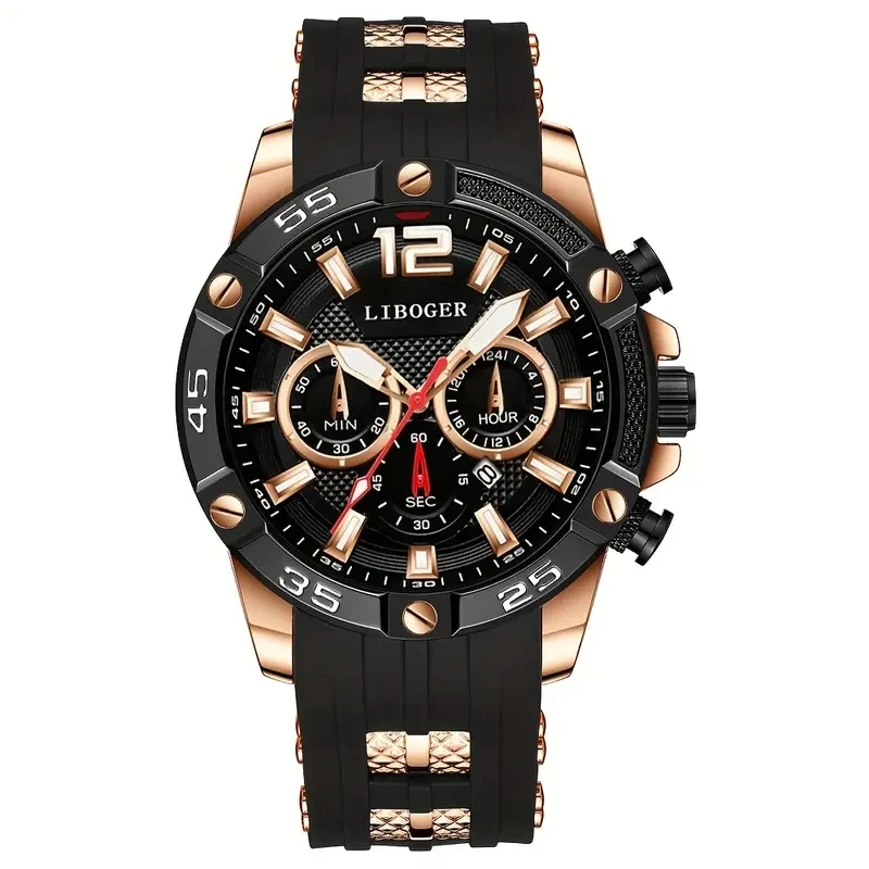 Men's Luxury Large Dial Quartz Wristwatch