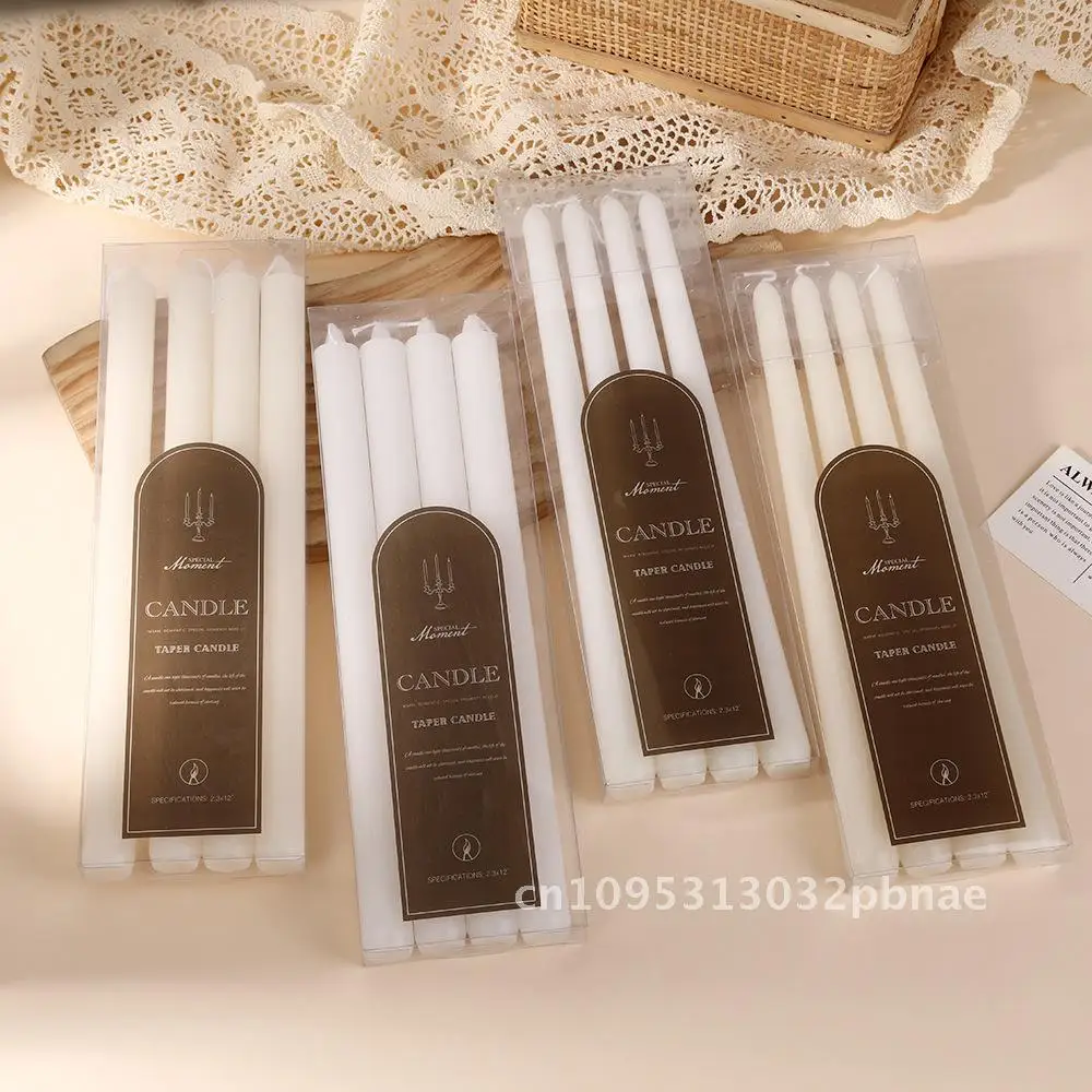 

30cm Classic Long Rod Candle Home Power Outage Emergency Smokeless and Tineless Cone Rod Candle