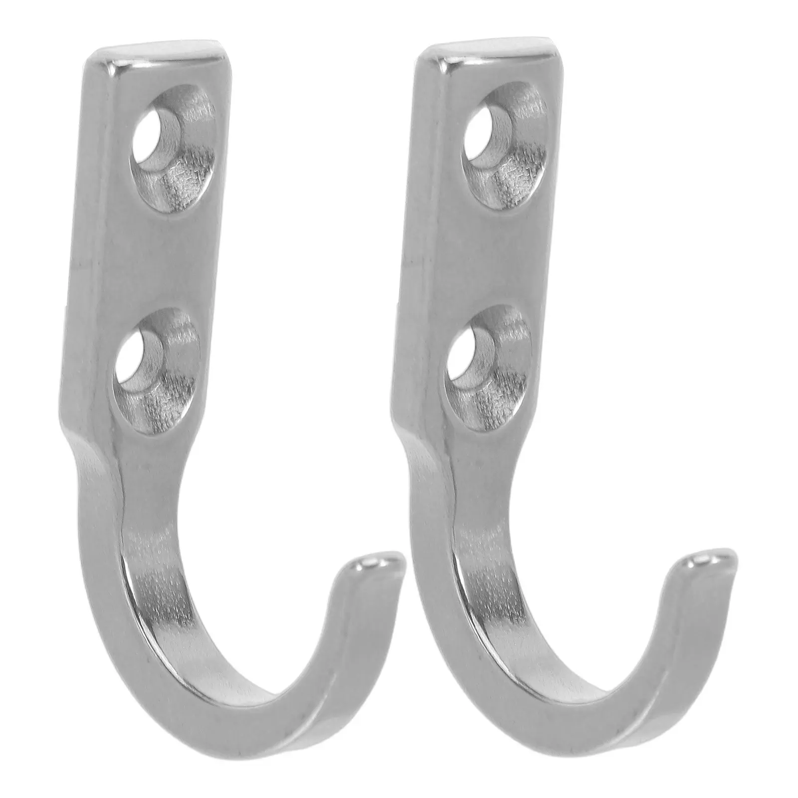 2Pcs Industrial Stainless Steel Wall Mount Hooks Heavy Duty Garage Warehouse Utility Storage Hangers Boat Dock Equipment