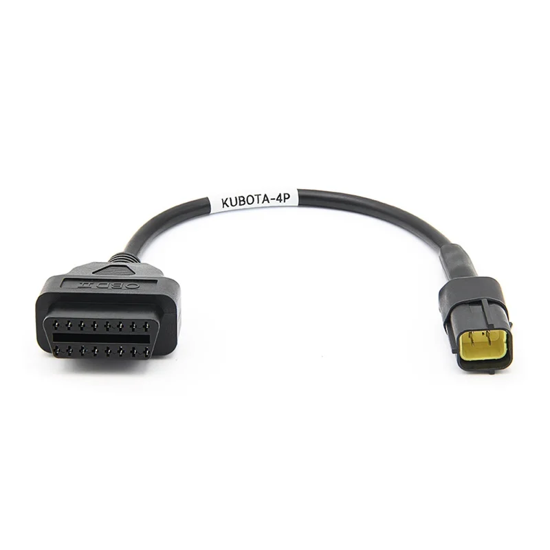 

Кабель-адаптер OBD2 для KUBOTA 4-контактный OBD2 16-контактный на 4-контактный разъем автомобильного диагностического инструмента