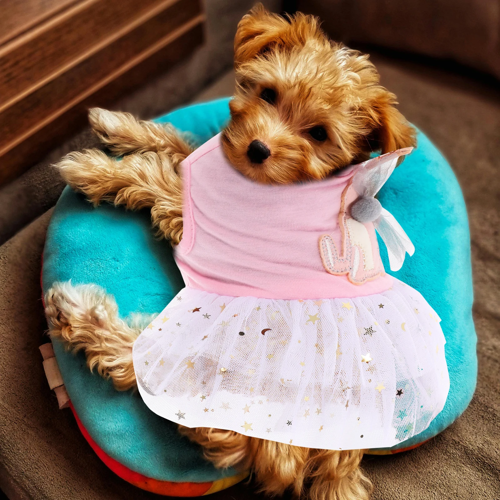 

Pet Lace Skirt Clothe Clothes White Gauze Cute Dress Outdoor Puppy Dog Tutu Tulle