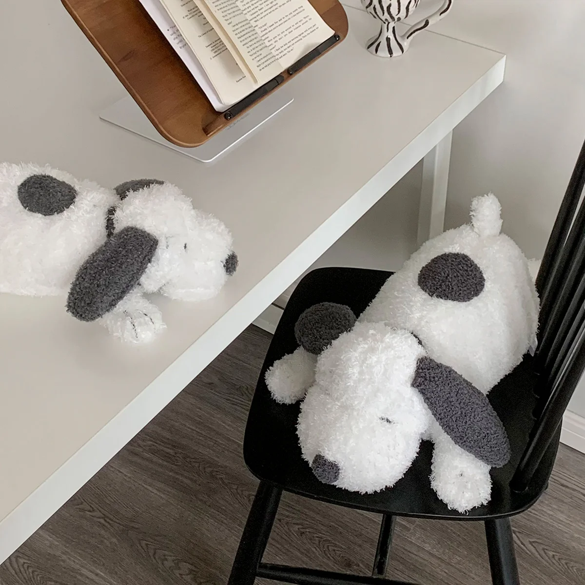 Juguete de peluche de Snoopy de gran tamaño, muñeco de peluche de Snoopy, Animal, perro blanco, almohada de juguete, sofá cama, decoración de habitación, regalos para niña
