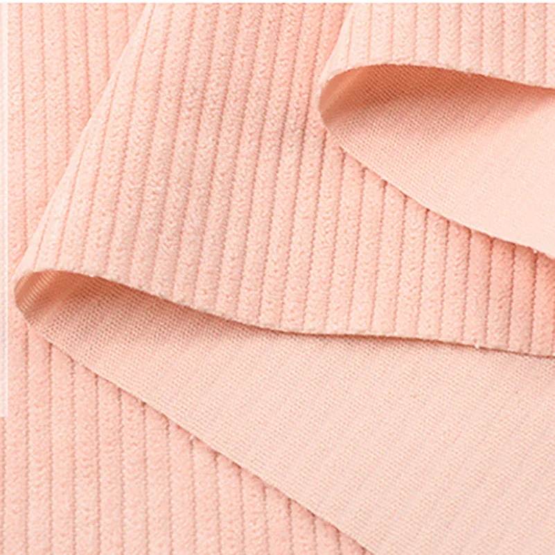 Corduroy Fabric for Sewing Shirt and Coat, Monochromatic, 8 Stripes, Nylon and Polyester by Half Meter, 0.5*150cm