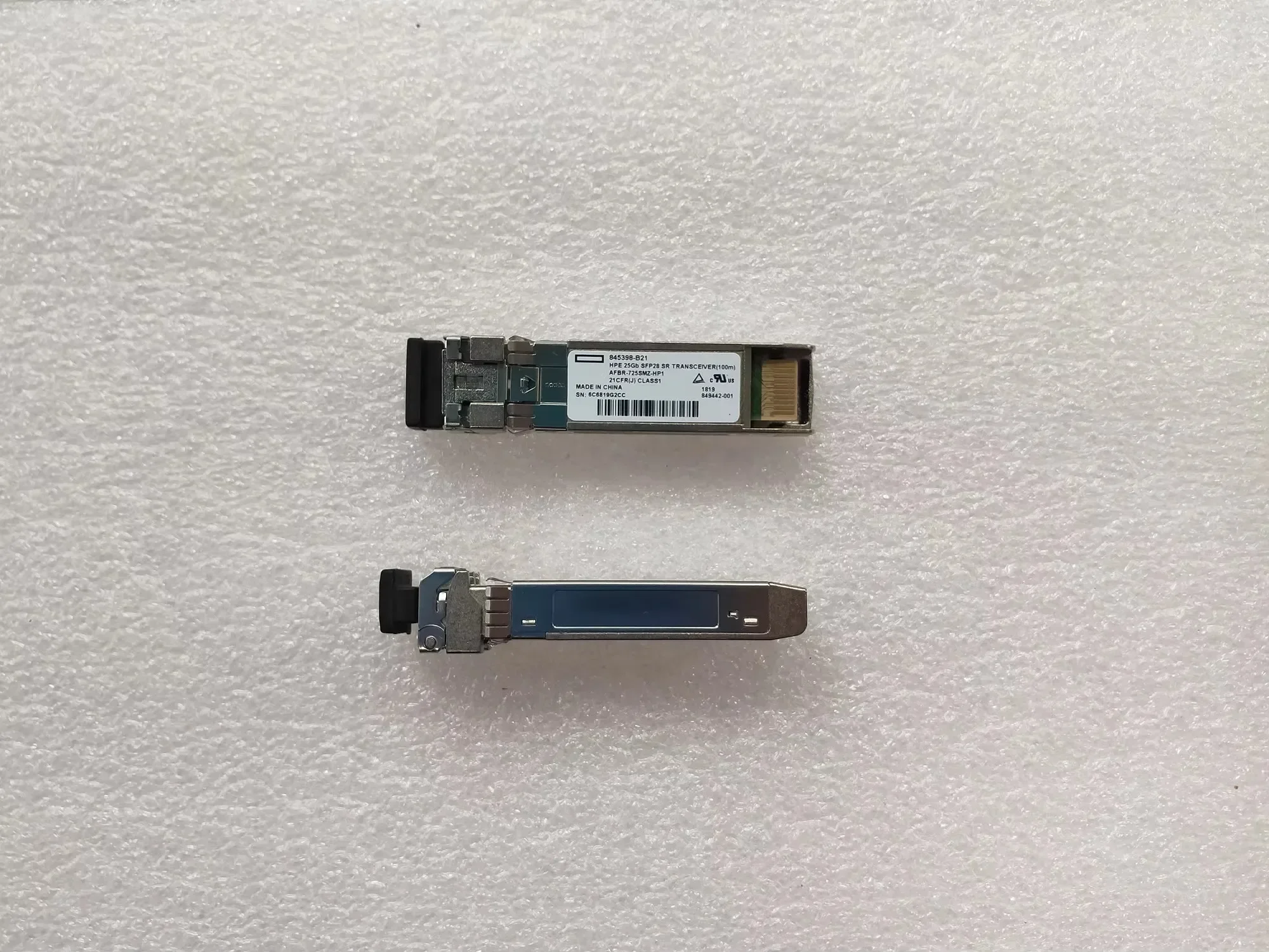 845398-B21 25GB SFP28 SR Transceiver AFBR-725SMZ-HP1 849442-001 850NM 25G SFP 100M Fiber Switch Module