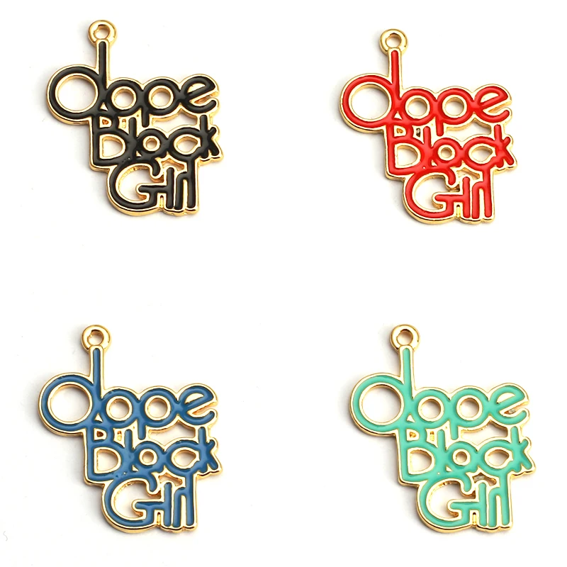 

10pcs Dope Enamel Floating Letter Charms for DIY Bracelet Bangle Making LTC0103-LTC0106