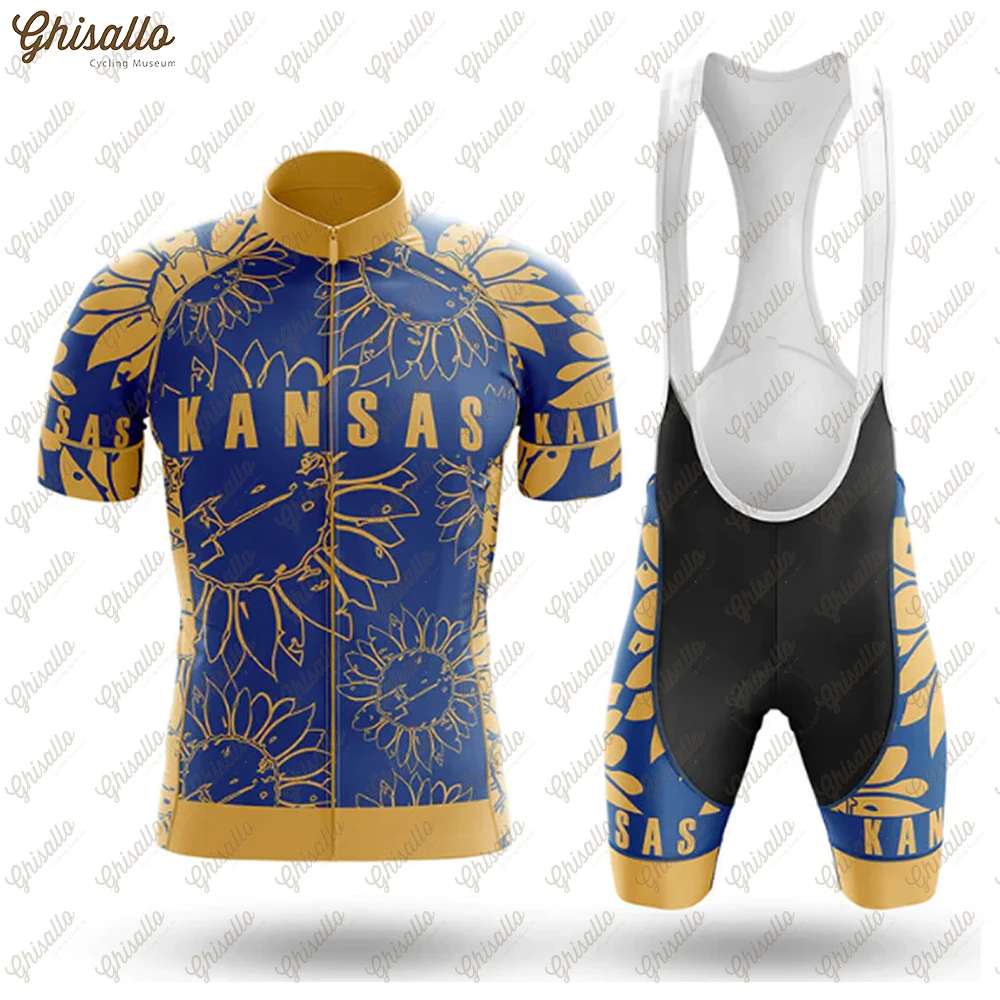 

Мужской велосипедный трикотаж KANSAS-Triathlon с коротким рукавом, шорты с нагрудником, велосипедная одежда, велосипедный трикотаж MTB, униформа