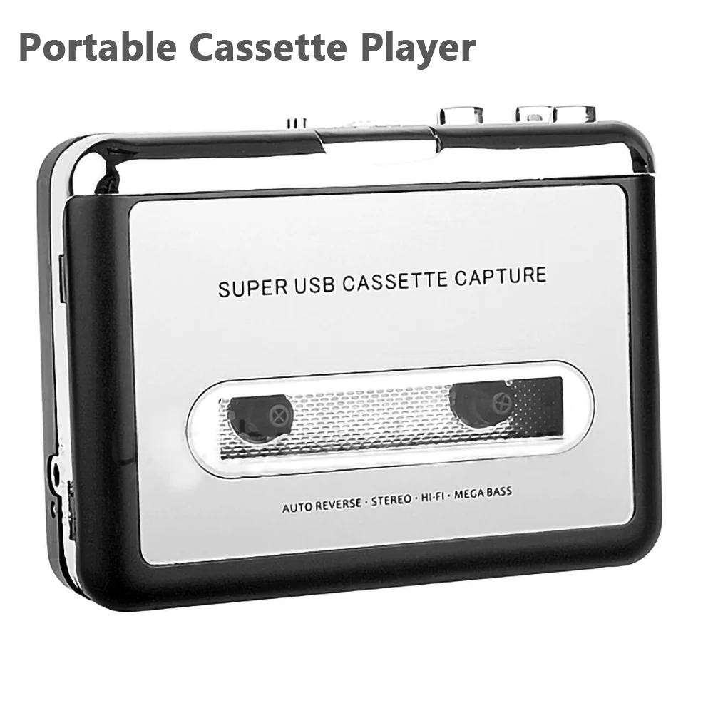 Portable Cassette Player Recorder Tape to mp3 converter Type C to USB…