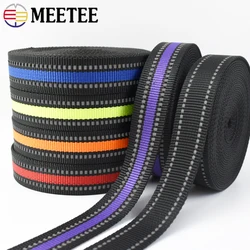 5/10M 15/20/25mm Reflective Webbing Tape Decorative Ribbon Band Bag Strap Clothing Dog Collar Binding Tapes DIY Sewing Accessory