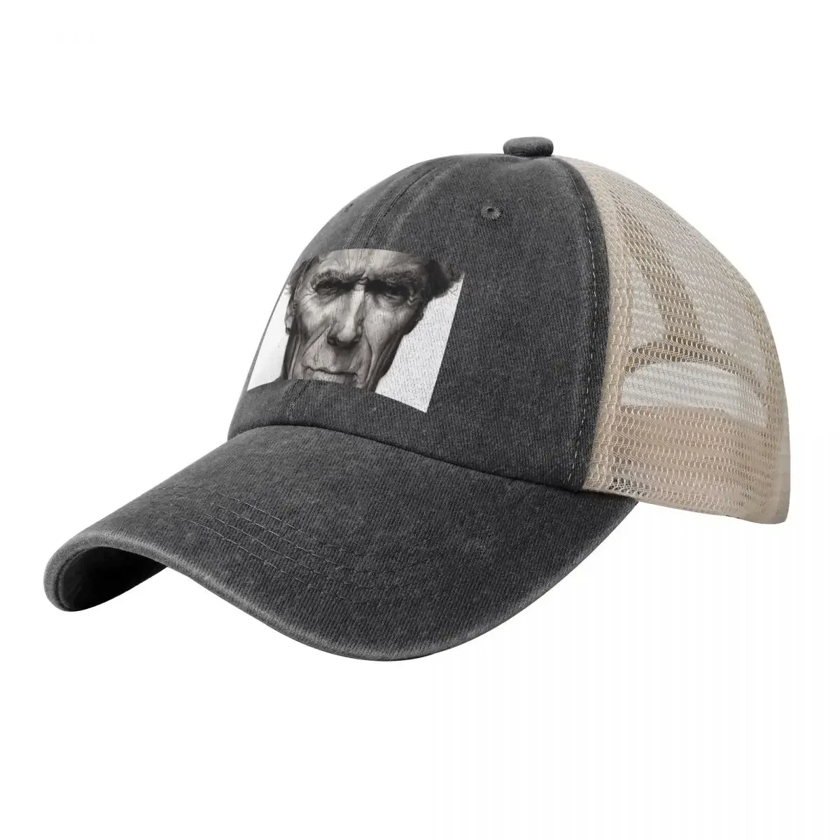 Clint Eastwood Pencil Drawing Baseball Cap Rave fishing hat tea Hat Christmas Hat Mens Caps Women's