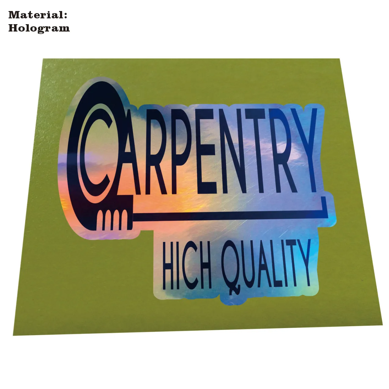 

3x2.8" Laser Hologram Sticker Label Custom Printing