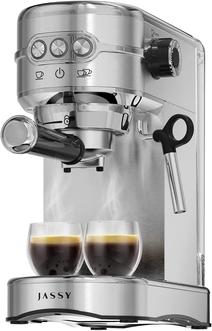 

JASSY Espresso Coffee Machines 20 Bar Latte Machine with Milk Frother for Espresso/Cappuccino/Latte/Mocha for Home Brewing with