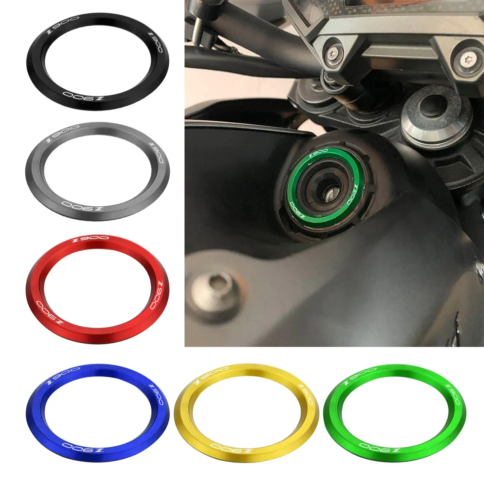 Ignition Switch Cover Throttle Circle Ring Aluminum Alloy Guard for Kawasaki Z900 Z900RS 2017 2018 2019 2020