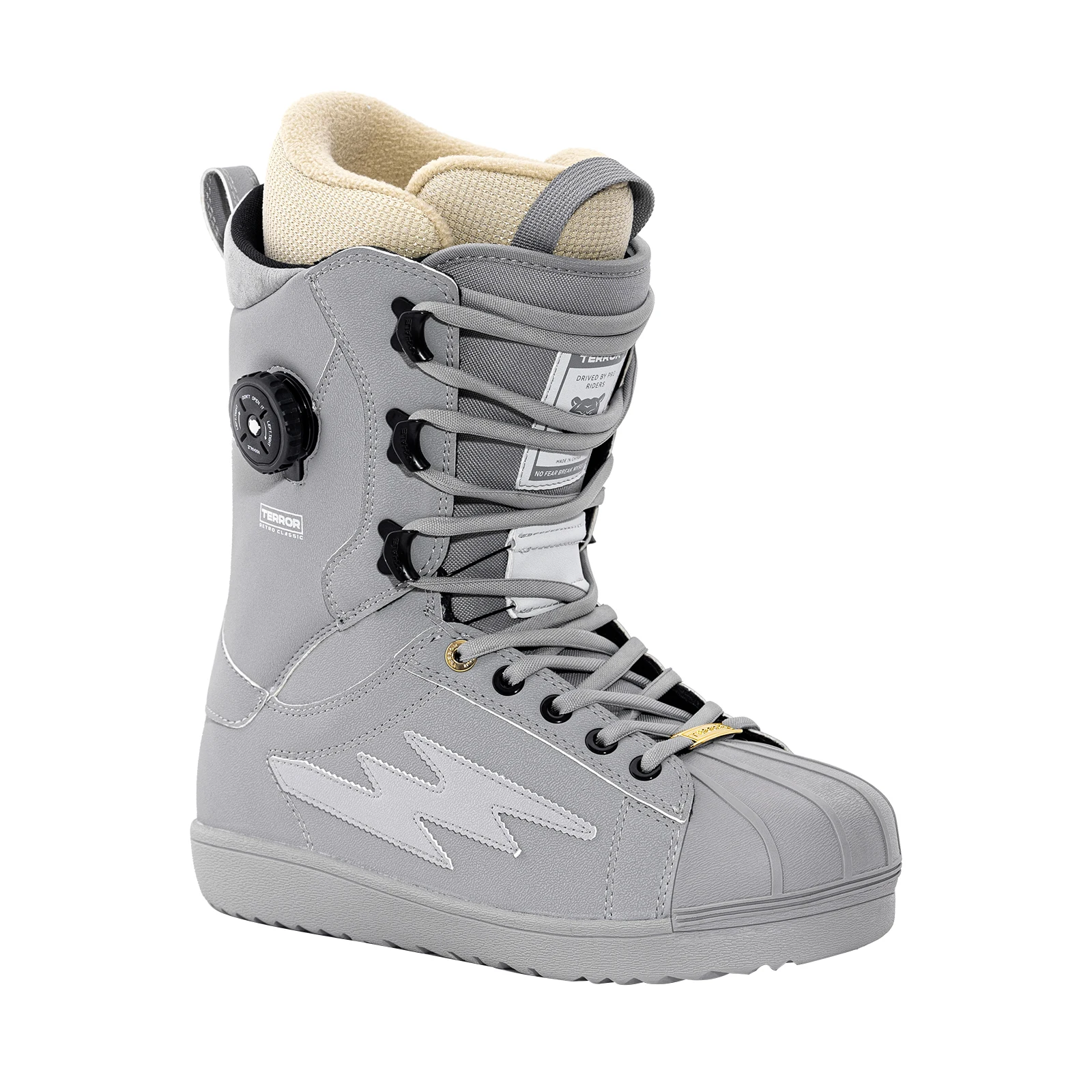 

TERROR Ретро Сноубордические Ботинки Мужские Женские Быстрая Шнуровка Тёплый Дышащий Внутренник Polartec Размер 36-45