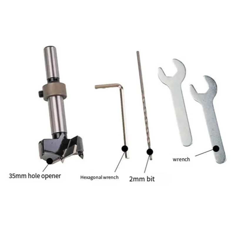 

A96I-35Mm Hinge Boring Jig Kit Concealed Hinge Drilling Guide Jig - Aluminum Alloy Hinge Hole Opener Template Puncher Locator