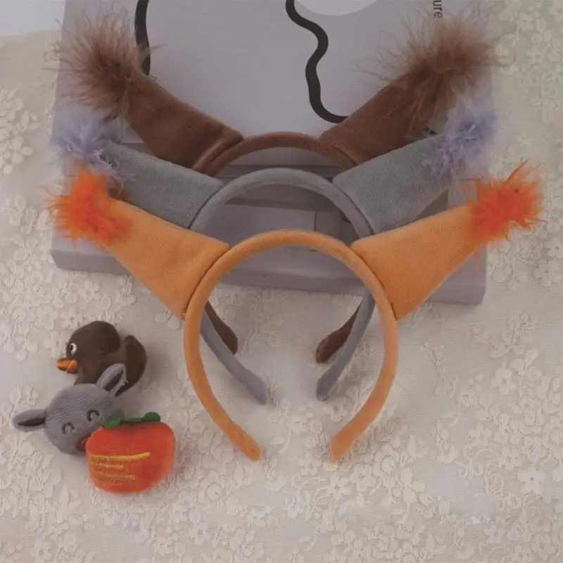 39bd diercosplay kostuums squirre verkleed hoofdband en staart