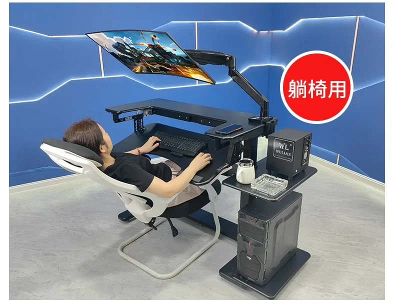 Computer desk bed notebook desktop computer desk bedside table lifting table lazy table cockpit suspension bracket