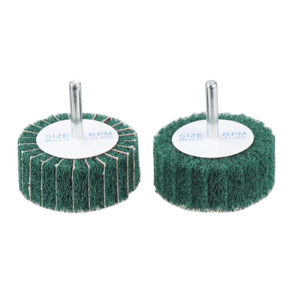 HIFESON Electric Drill Mini Brush Scouring Pad 6mm Head Abrasive Wheel Nylon Fiber Grinding Sanding Head Buffing Polishing Wheel