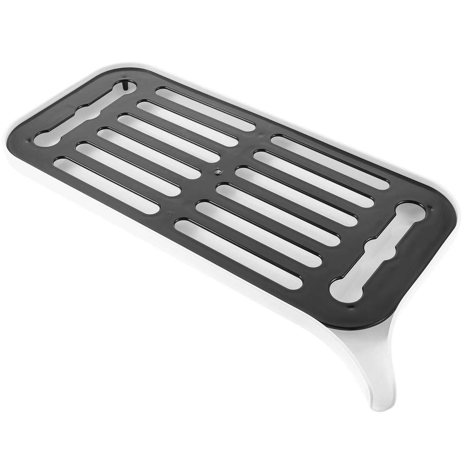 Dish Drain Tray Kitchen Drainer Drying Rack Multi-Functional Diversion Nozzle for Cups Plates Sink Storage Dish Drain Tray