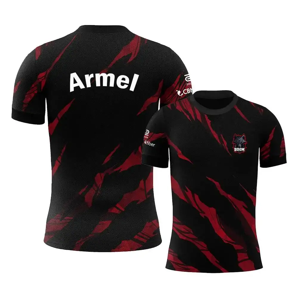 BOOM Esports Club الجديد 2025 زي الفريق DOTA2 Pro League Player Training Jerseys Fan مخصص للتنفس تي شيرت رجالي