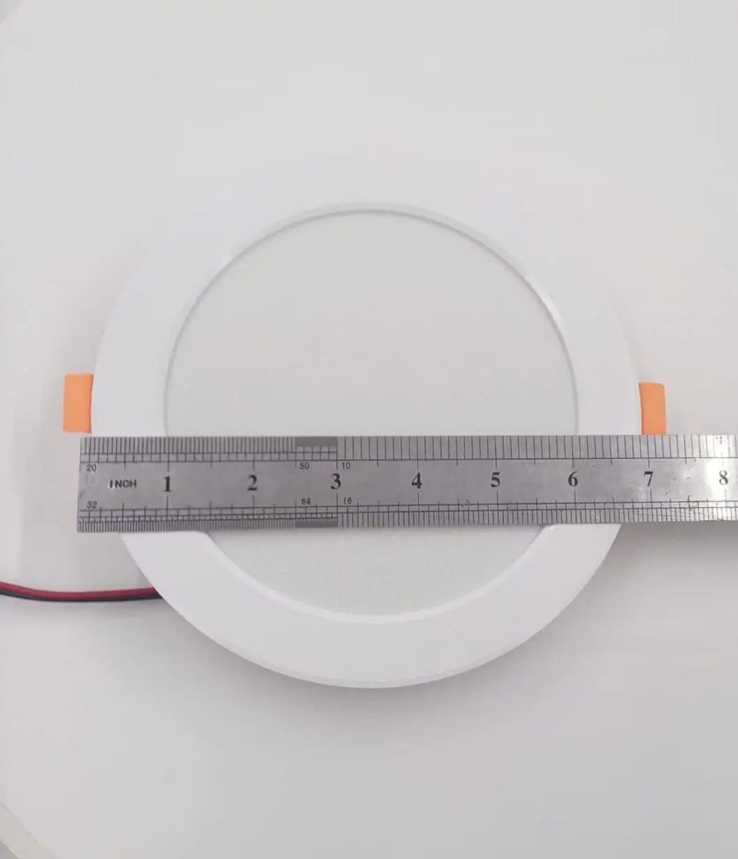 DC12V Downlight Led Tegangan Rendah 8W Lampu Langit-langit Tersembunyi Perahu RV 6500K Lampu Panel Led Putih Siang Hari (Paket 4 Buah)