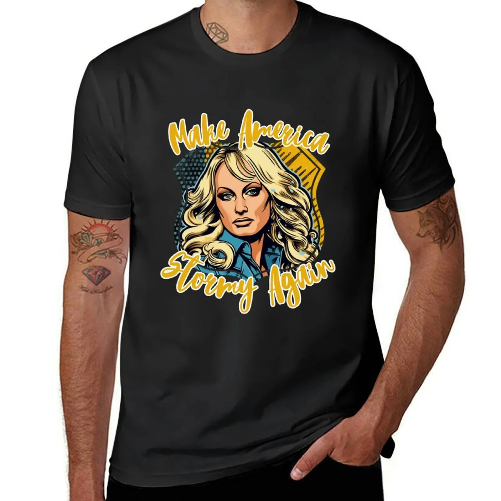 

Stormy Daniels and Donald Story - Team Stormy: Make America Stormy Again 3 T-Shirt custom shirt t shirts men