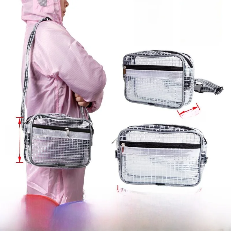 

Антистатическая, без пыли, ПВХ Me, двойная оulder Fisk для чистой комнаты, износостойкая сумка через плечо для хранения инструментов для молодежи