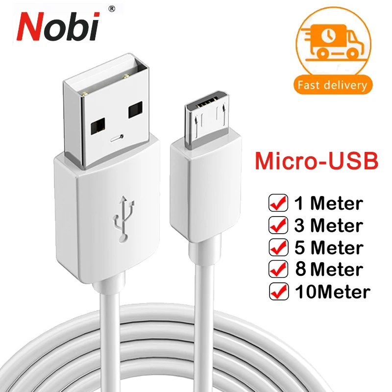 

3/5M/8M/10m Micro USB Extension Cable USB Charger Cord for Android Phone Tablet Camera Ultra Long Micro USB Extended Charge Cord