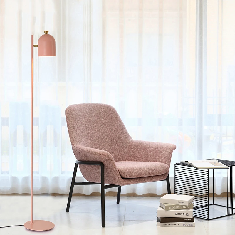 Modern Floor Lamp Colorful Minimalist Iron Floor Lamps For Living Room Bedroom Nordic Home Decor Light E27 Bedside Standing Lamp