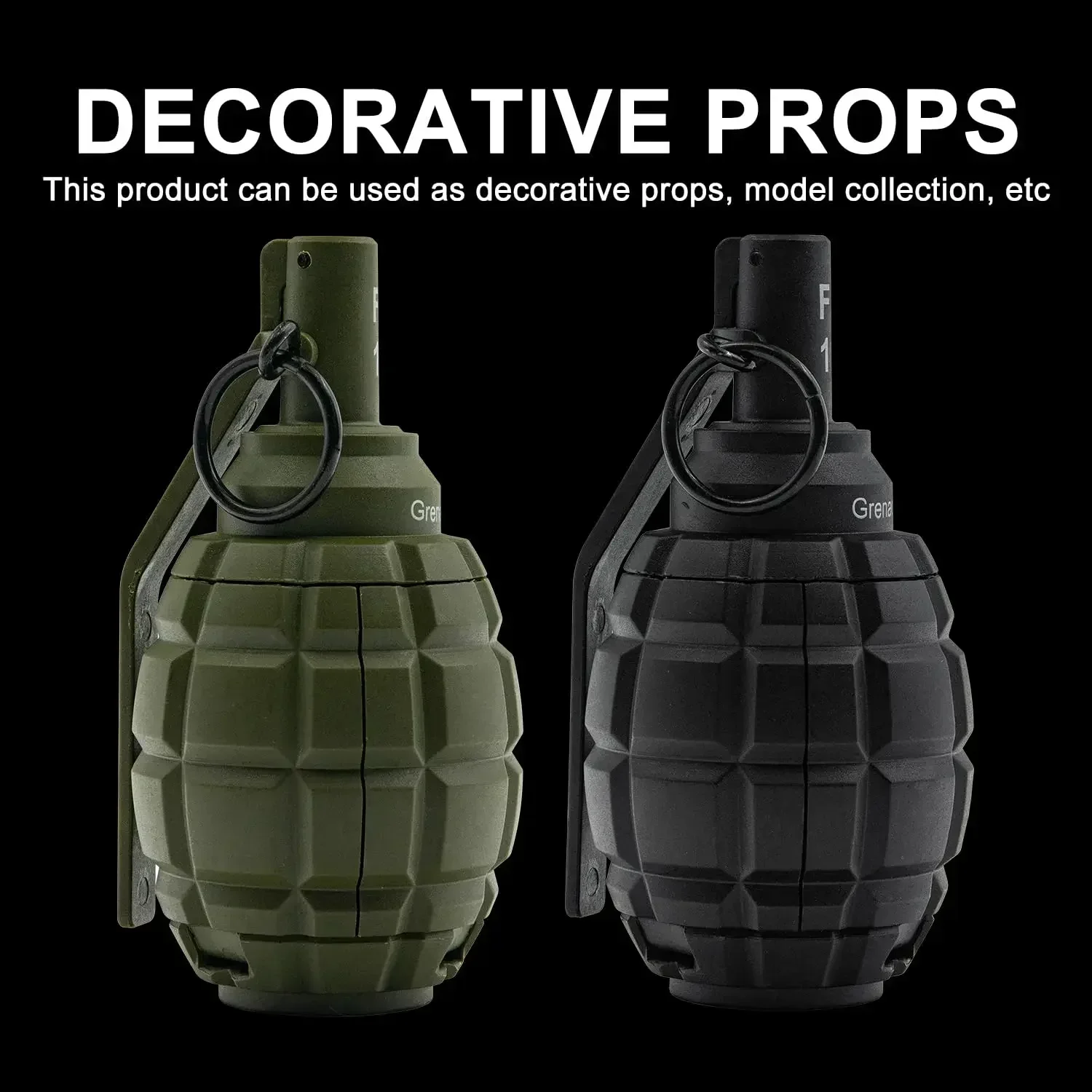Plastic Toy Hand Grenades Model Dummy Grenades for CS Battle Shooting Airsoft Role Play Props