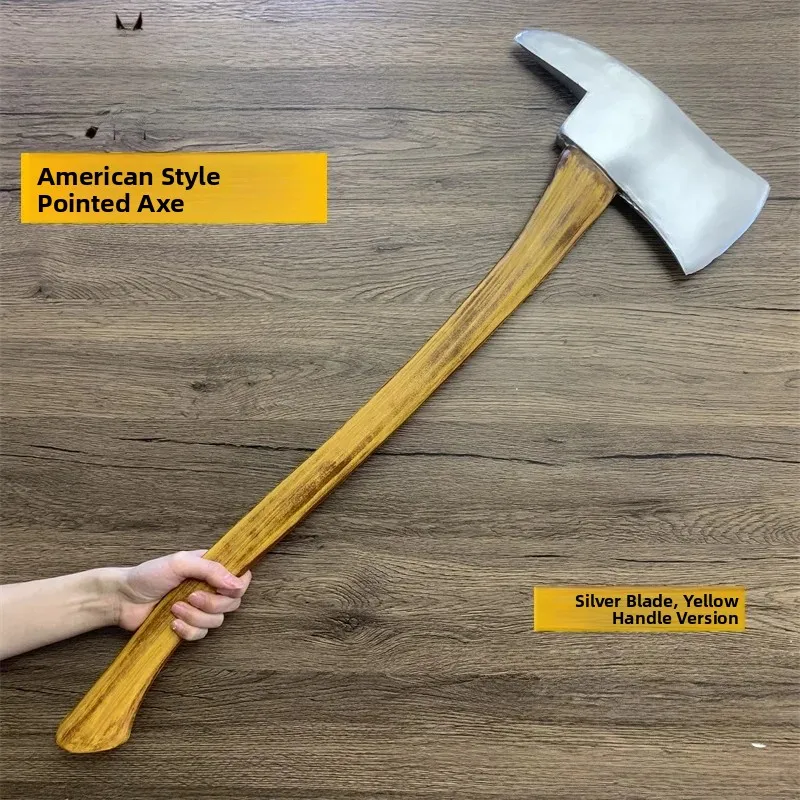 American Style Children's Toy Fire Axe Safety Intellectual Game Halloween Pu Rubber Prop Cosplay Accessory