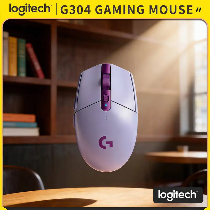 

Logitech G304 Wireless Gaming Mouse 12000 DPI HERO Sensor LIGHTSPEED 1ms 9-Month Battery Accurate Tracking Users