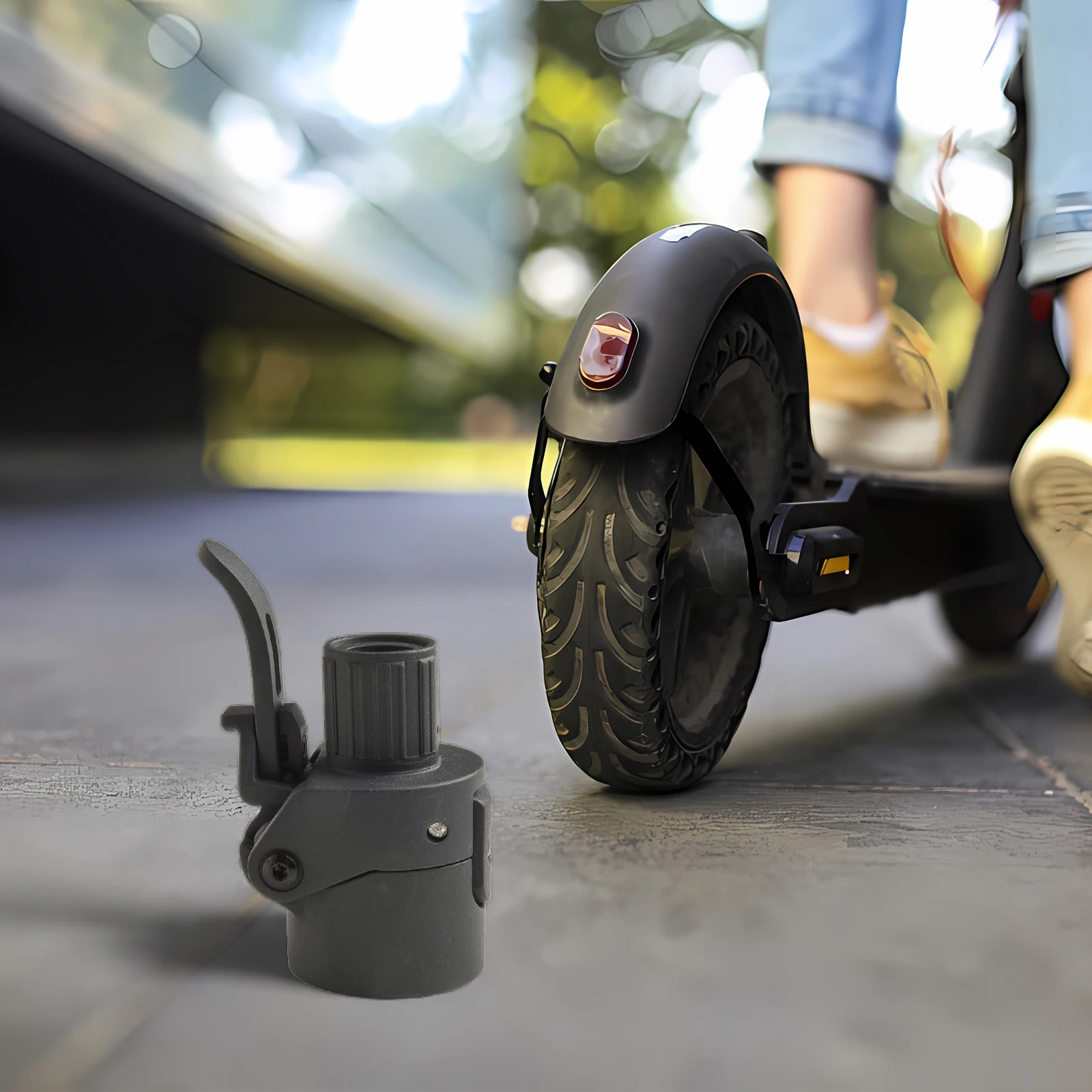 Easy Transport Black Electric Scooter Accessories Compatible With Electric Scooters Enhanced Riding Experience