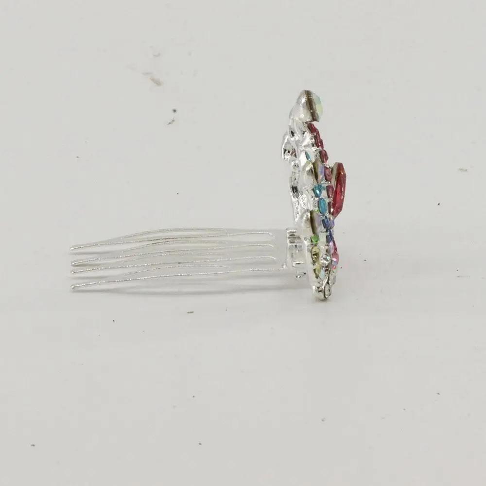 Accesories Mini Hairpin Headpieces Hairclip for Girls  Gift Flower Crystal Rhinestone Tiara Crown Hair Comb Hair Jewelry