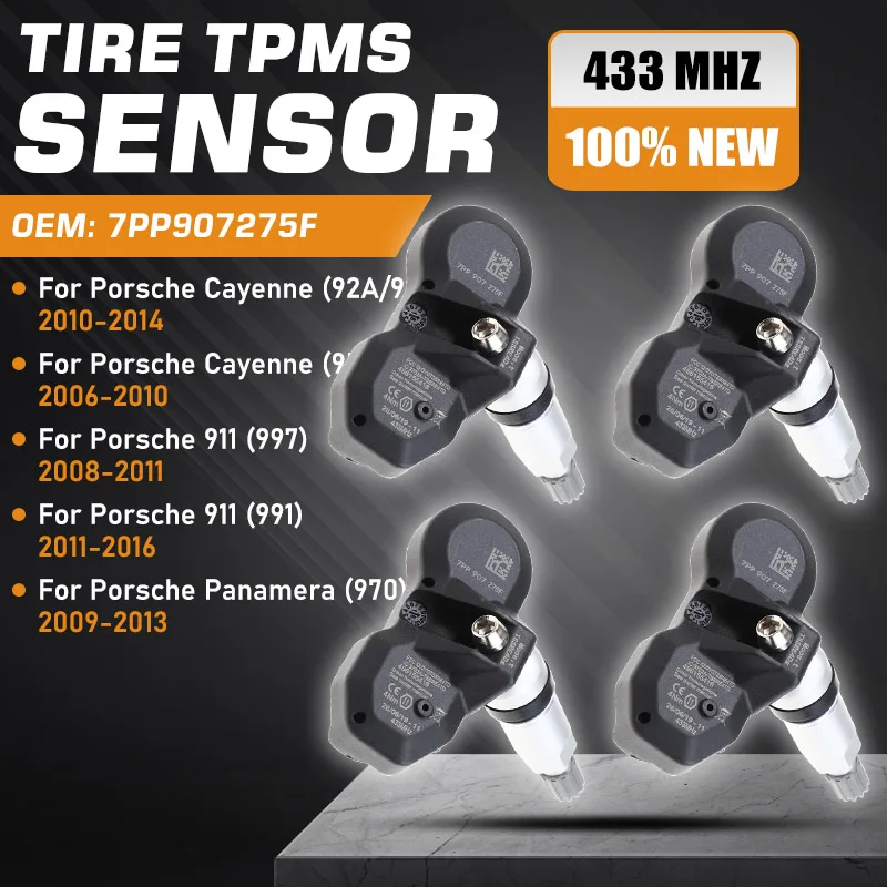 TPMS Tire Pressure Sensor For Porsche Cayenne 955 957 958 2006-2014 911 997 991 2008-2016 Panamera 970 2009-2013 Replacement