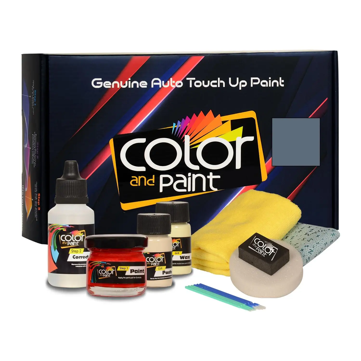 Color and Paint compatible with Infiniti Automotive Touch Up Paint - LAKESHORE BLUE PEARL MET - BT4 - Basic Care