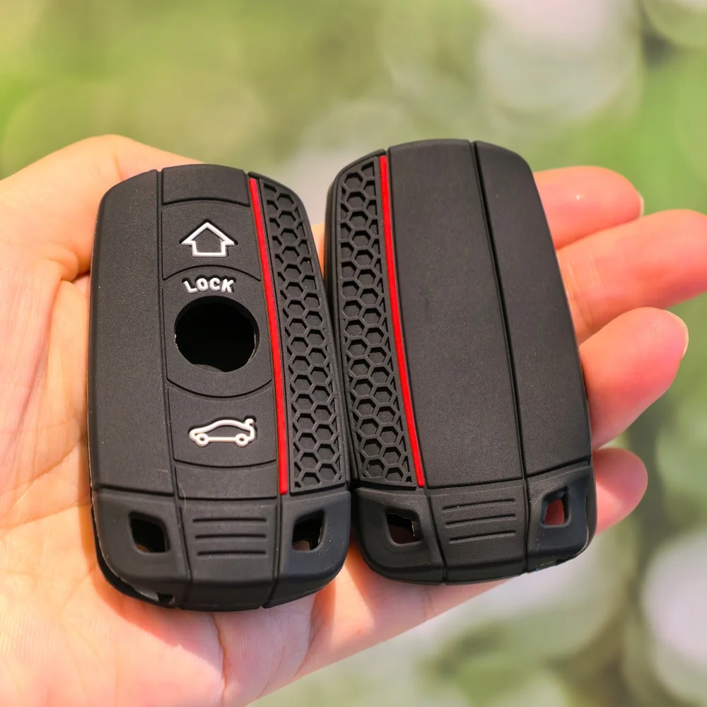 

Silicone Car Key Case Cover For BMW E60 E61 E70 E81 E87 E90 E91 E92 X1 X5 X3 1 3 5 6 Series Z4 Key Protector Shell Accessories