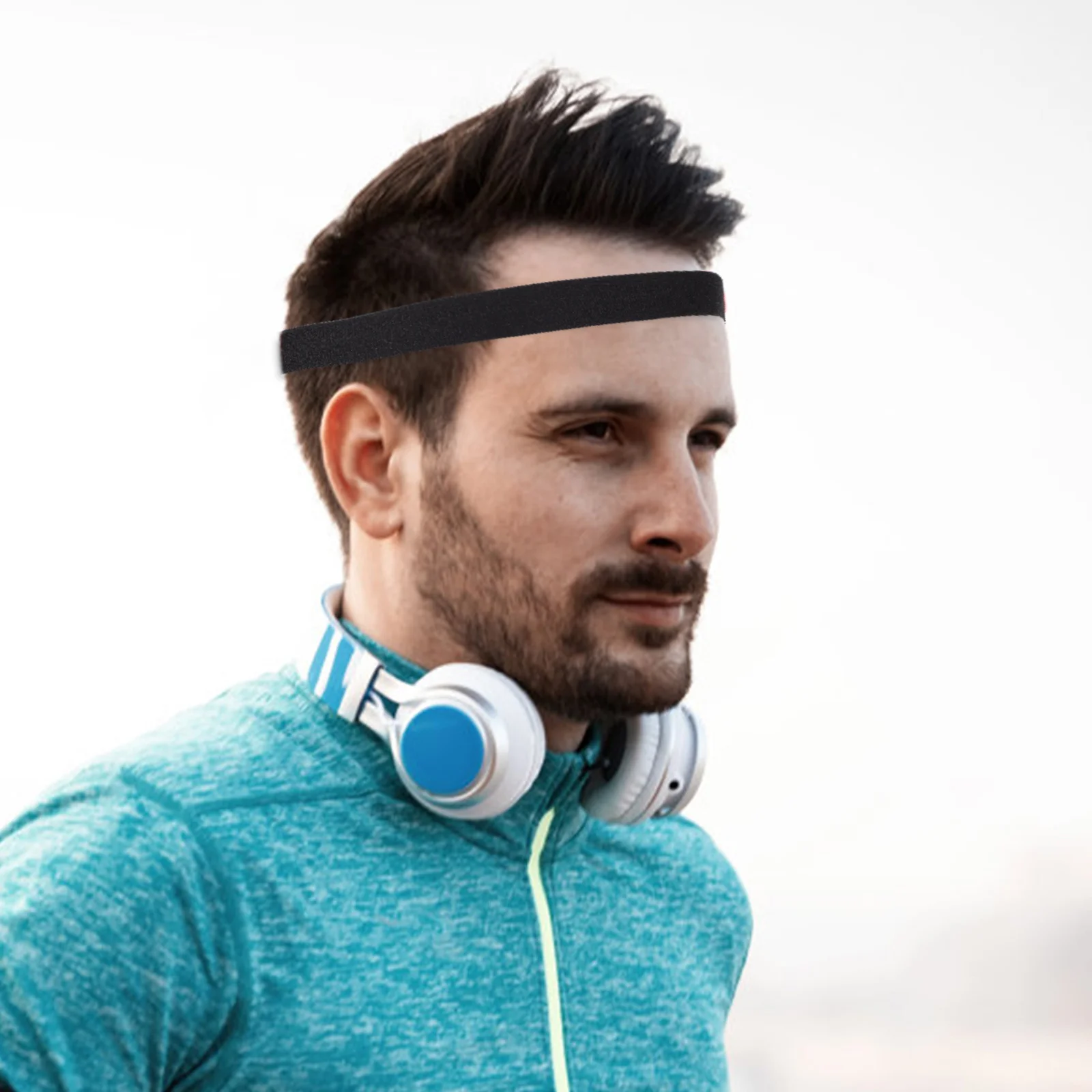 2 قطعة عصابات الرأس الرياضية المضادة للانزلاق العصابات المرنة تجريب العصابات الشعر للجنسين متعددة الوظائف اللياقة البدنية الملحقات