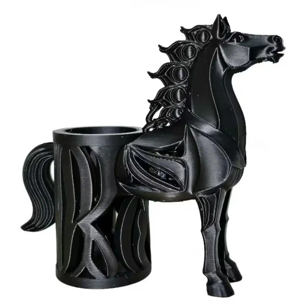 Graduation Gift Pen Holder Unique Pen Holder Gift Horse-shaped Pen Holder 3d Printed Pencil Cup Multi-functional for Office