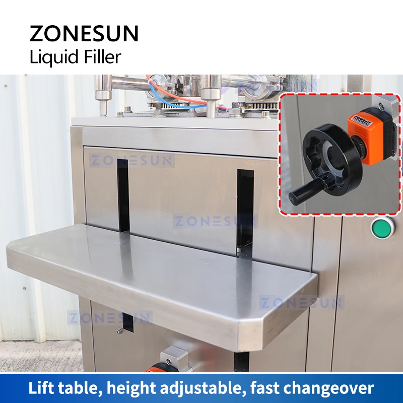 ZONESUN-Machine de Remplissage de Bouteilles Optique, Remplisseur de Liquide, Huile Comestible, Détergent, Shampooing, Cosmétiques, Pâte, Pompe à Rotor, Servomoteur, ZS-GTRP2
