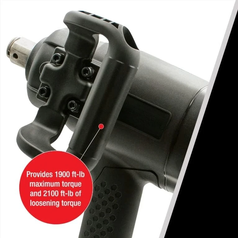 أدوات تعمل بالهواء المضغوط 1870-P 1 بوصة مفتاح ربط بمقبض مسدس مركب فائق التحمل 2,100 قدم-رطل