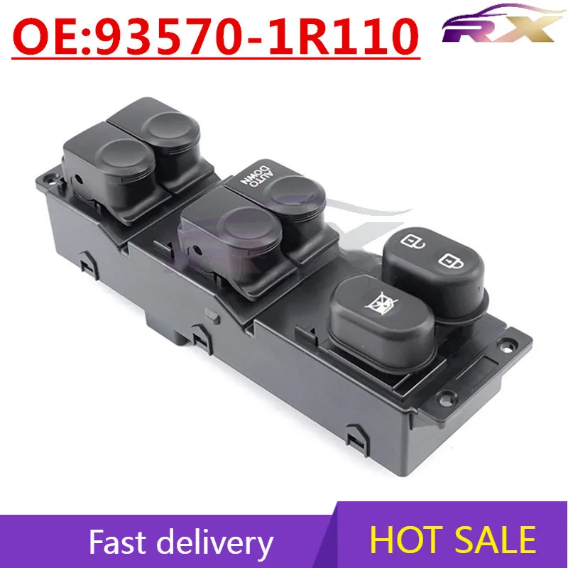 OEM: 93570-1R110 Adequado para Hyundai Kia interruptor de elevação de vidro dianteiro esquerdo interruptor de controle de janela elétrica