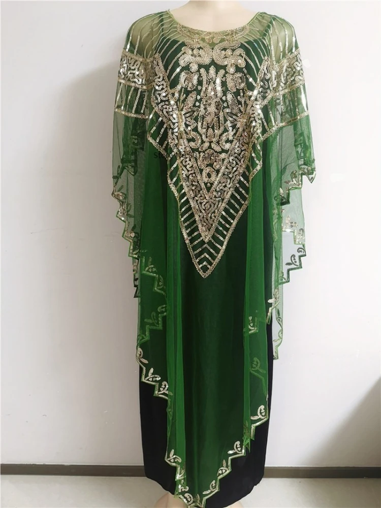 

African women's dress African dress sequins high quality top fashion African women's dress A coat