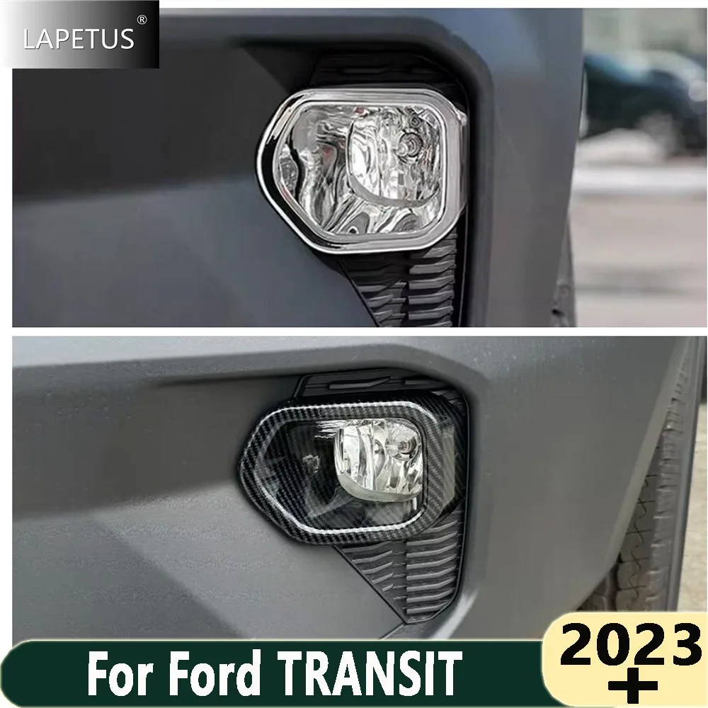 

Передний бампер автомобиля, противотуманные фары, декоративная рамка, накладка для Ford TRANSIT 2023-22026, аксессуары из хром/углеродного волокна