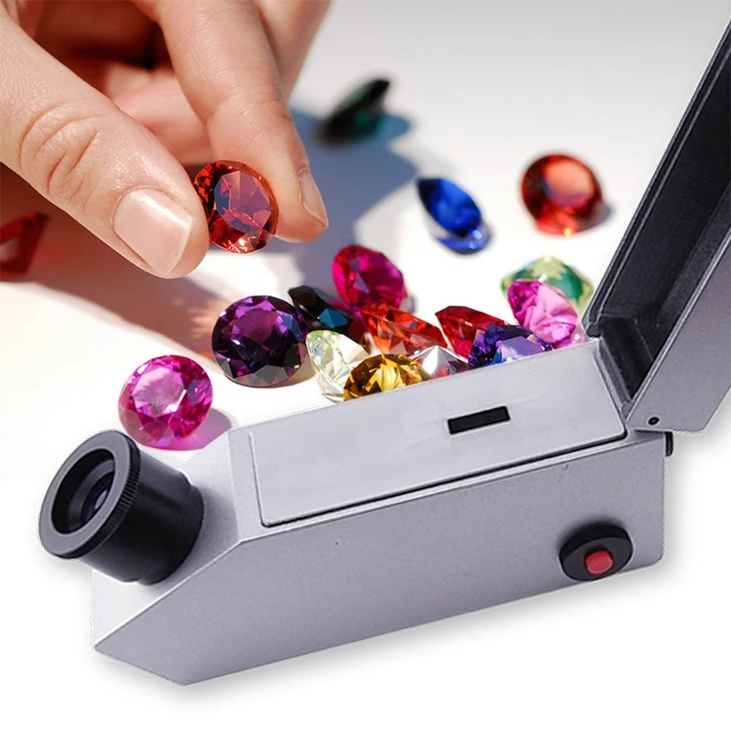 

New design 2 in1 led light 1.30~1.81 RI range measure gemstone refractive index gem portable refractometer price