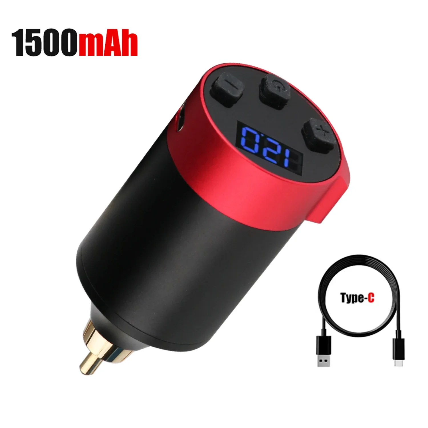 

Tattoo Power Supply - Portable 1500mAh Tattoo Battery for RCA Jack Tattoo Machine PenTattoo Supplies Accessories