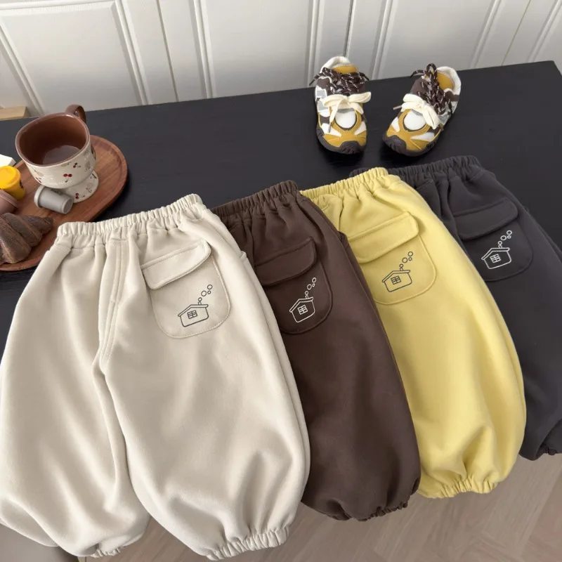 RAISE 1-12 Jahre Kinder Jungen Hosen Herbst Cartoon Bedruckte Kinder Jungen Jogginghosen Lose Vielseitige Elastische Taille Junior Mädchen Hose – Detail 2