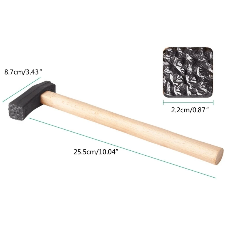 Metaalbewerking Hamer Steel Zilversmid Mallet Getextureerde Ringen Kloppend Gereedschap voor DIY Craft Printing Sieraden